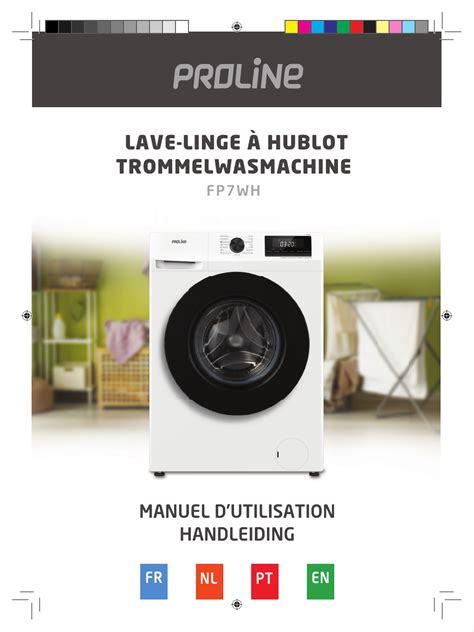 lave-linge hublot proline fp7wh|Manual Proline FP7WH Washing Machine.